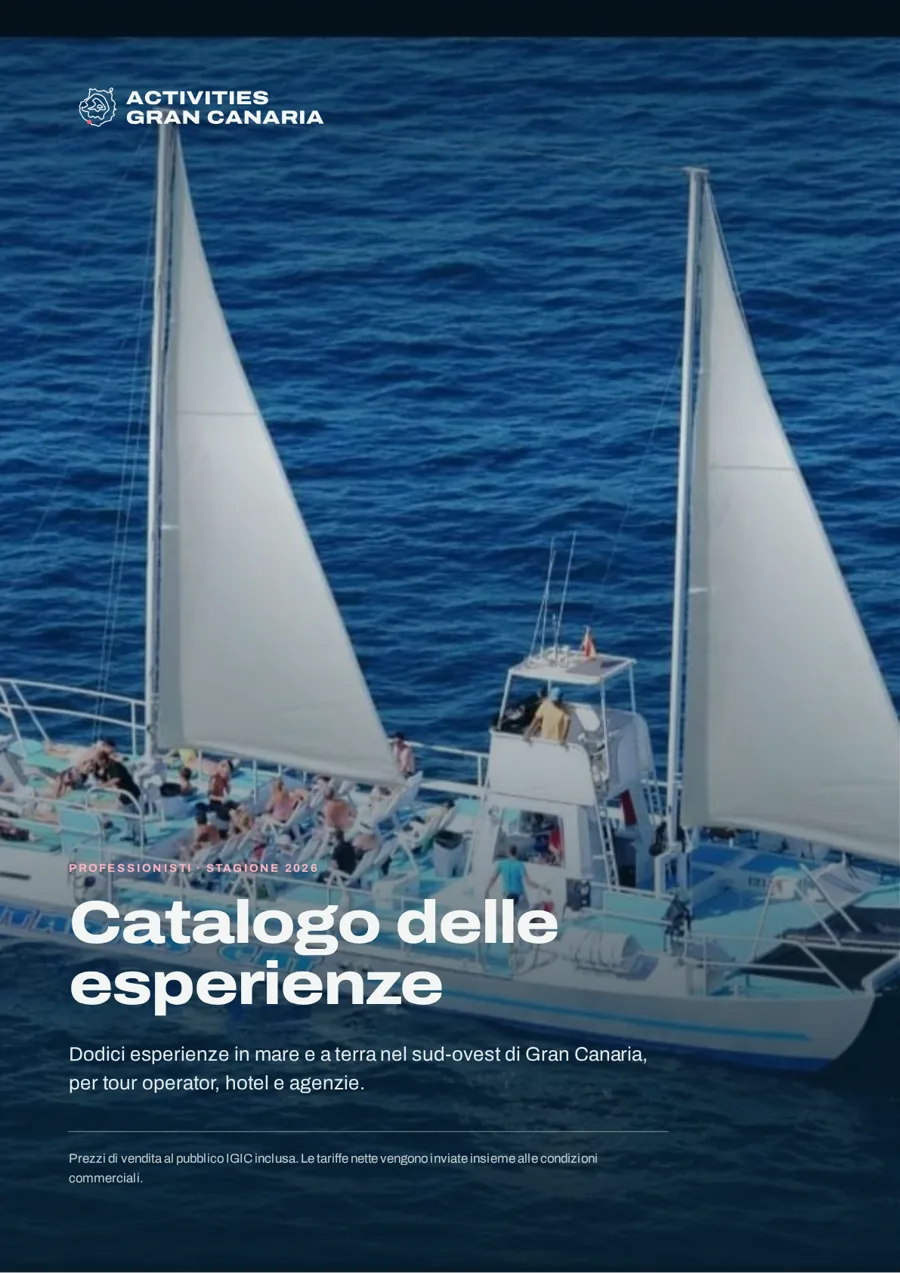 Copertina del catalogo delle esperienze 2026