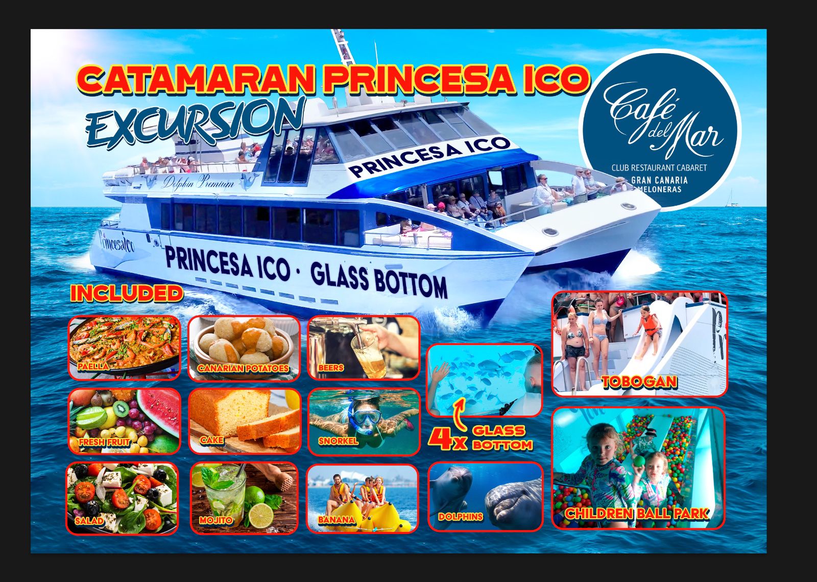 glass bottom catamaran premium